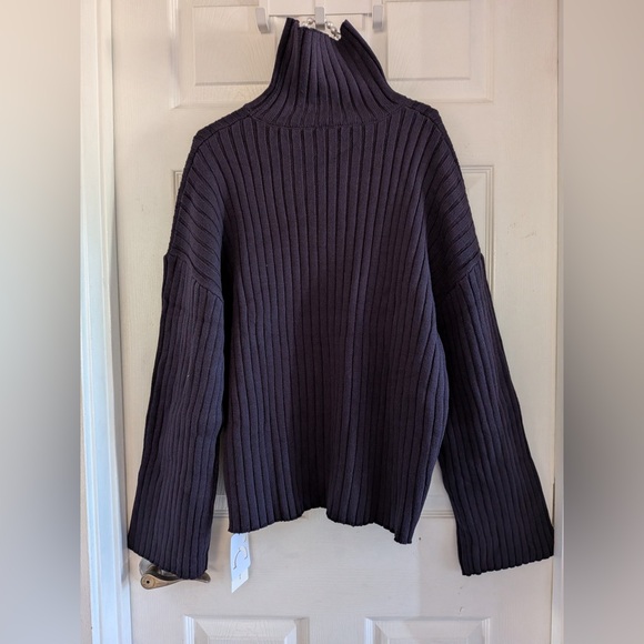 Commense Plain Ribbed Split Sweater Skirt Set - Picture 13 of 15